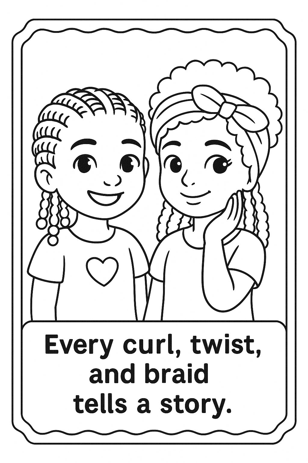 ✨ My Beautiful Hair: A Coloring Book for Little Queens
