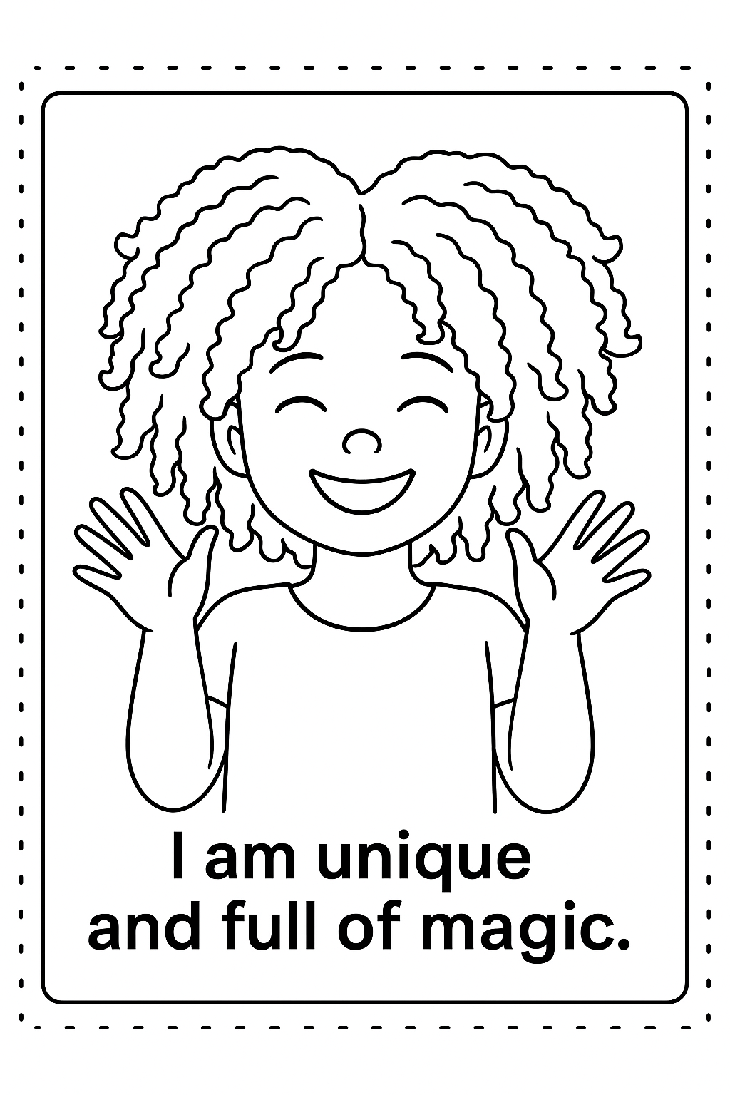 ✨ My Beautiful Hair: A Coloring Book for Little Queens